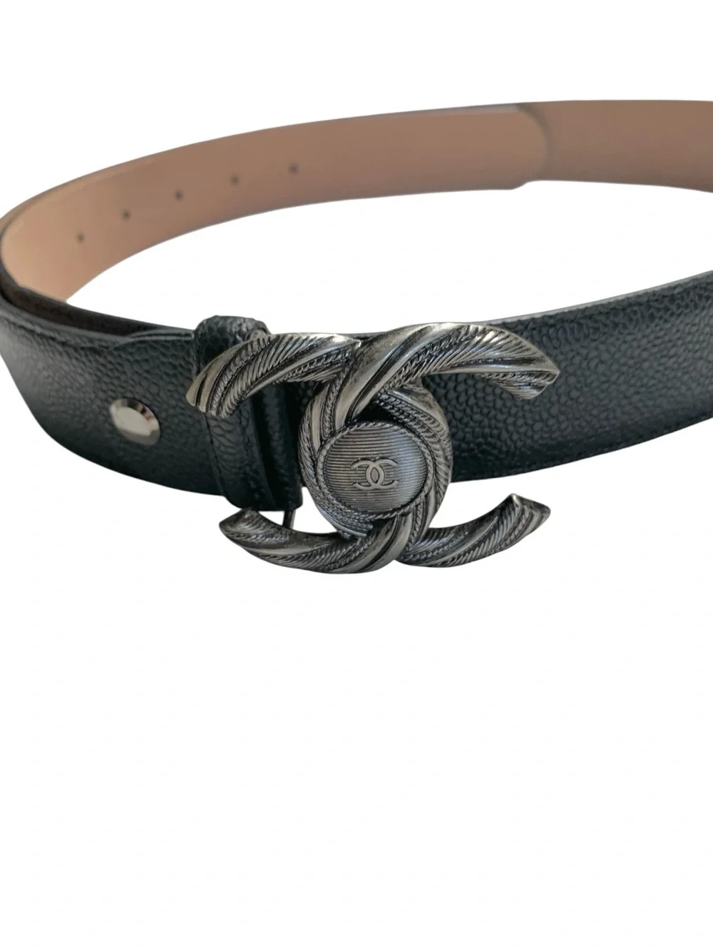 🖤 Women’s Black Belt with Antique Silver Buckle 🖤